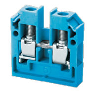 CMB4BU - 4 SQ.MM PANEL MOUNT SCREW CLAMP TB BLUE