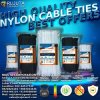 100 mm Cable tie Nylon 66 Natural White Colour 2.5 mm Width Anfix product image