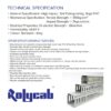 Properties of PVC Channel Wiring Duct narrow and wide slot thin Slot Rolycab Light Grey