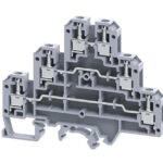 CTL2.5U Connectwell Triple Level Terminal Block Polyamide Grey 2.5 sq.mm