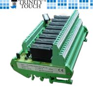 2 Change Over 8 Channel Relay Board Trinity Touch 24V DC Omron Relay Din Rail Mounted TT-IMRB-08024D2S-C-RL(G)