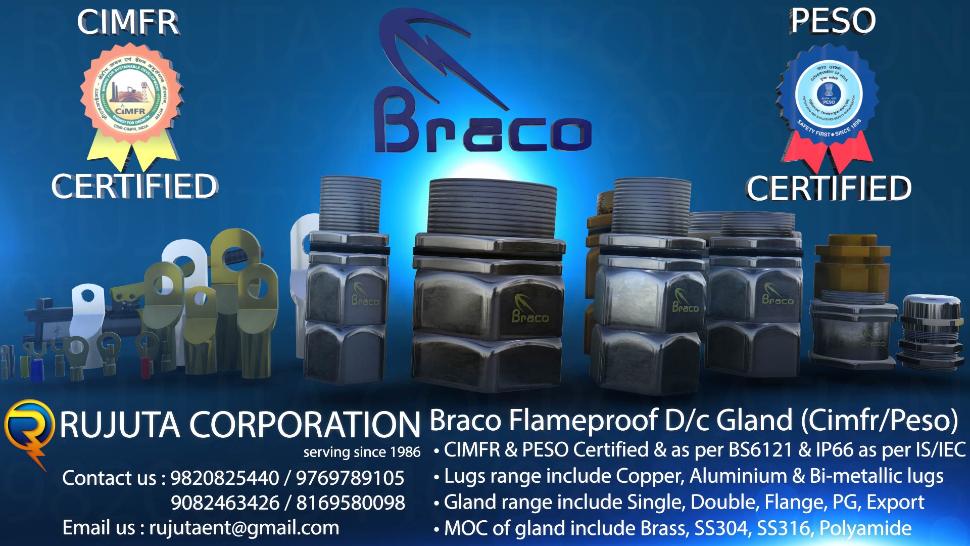 Best Braco Cable Gland and Lug Dealer in Mumbai