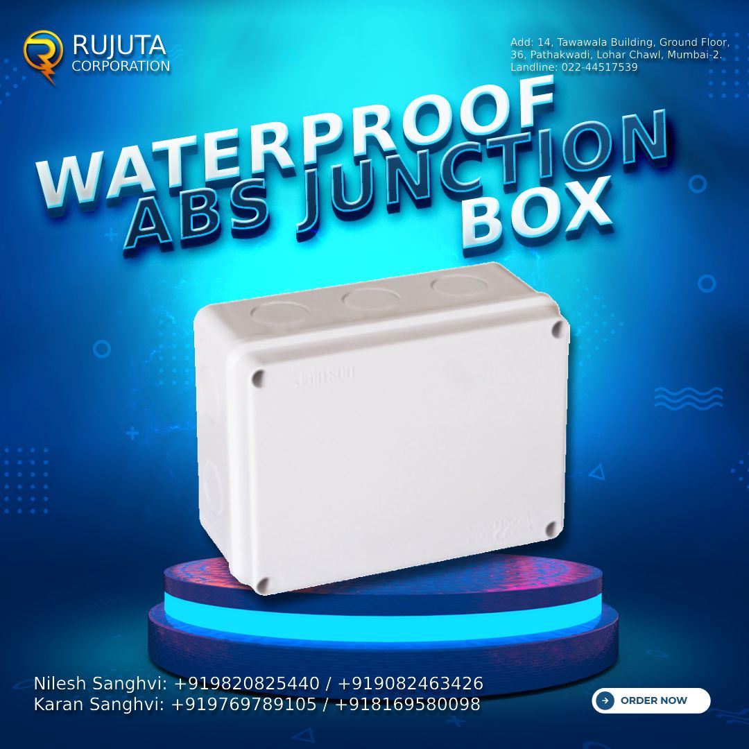 255x200x80 ABS Junction Box Waterproof JJB255 Best No#1 in India