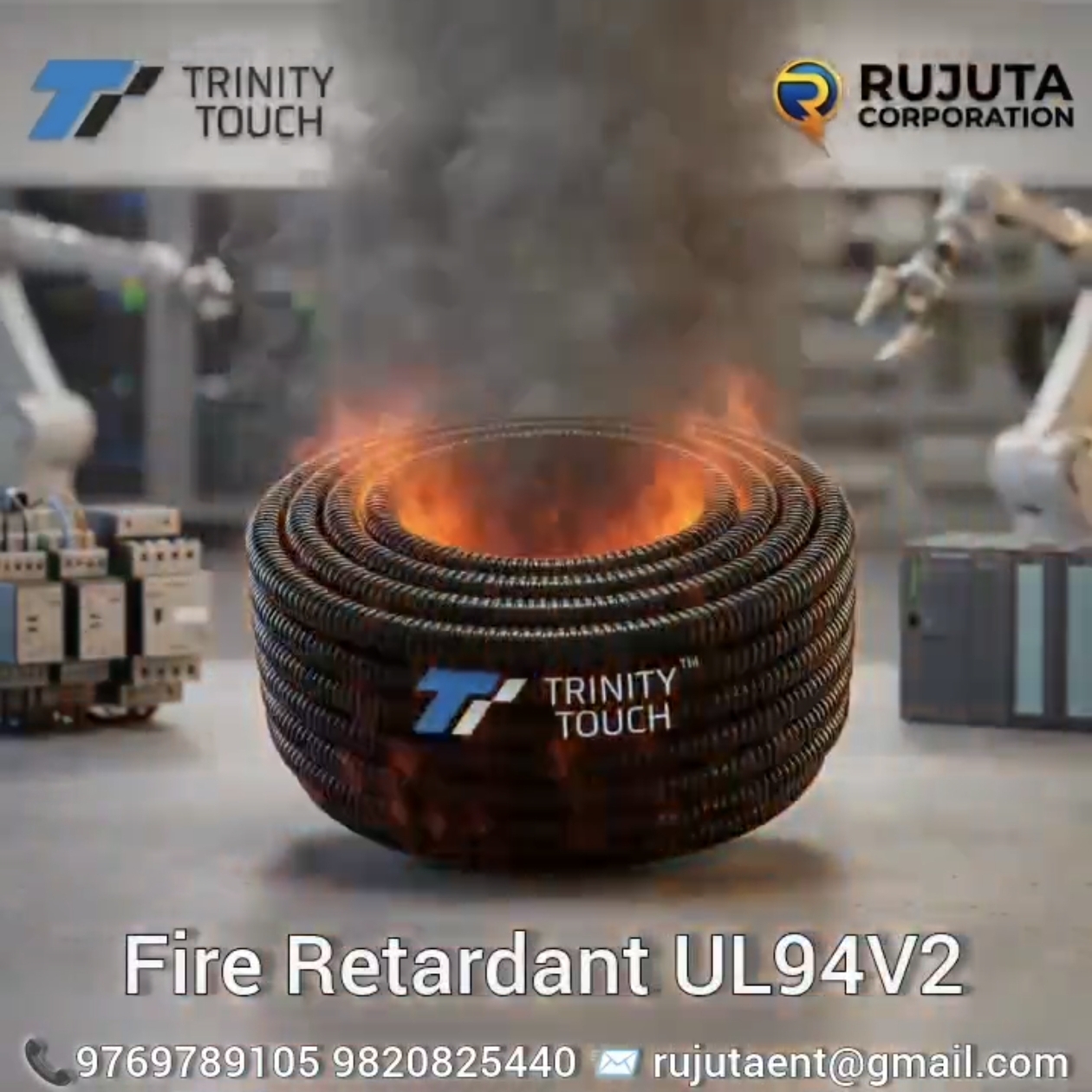 Triflex Trinity Touch Conduit Fire Retardant