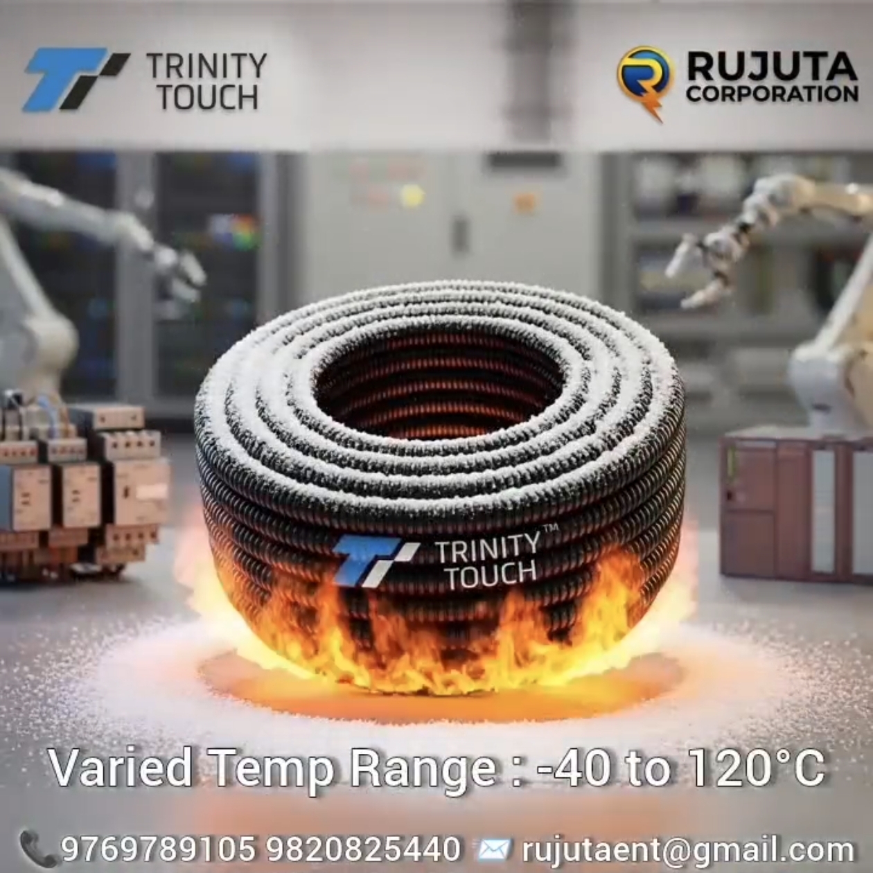 Triflex Trinity Touch Conduit Varied Temperature