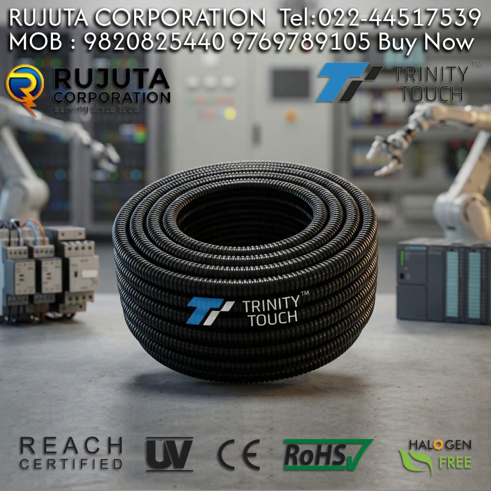 PG29 Polyamide Pipe TTCPA34B-25M 011727106 Trinity Touch Nylon Flexible Conduit Pipe Easy to use Best no#1 in India