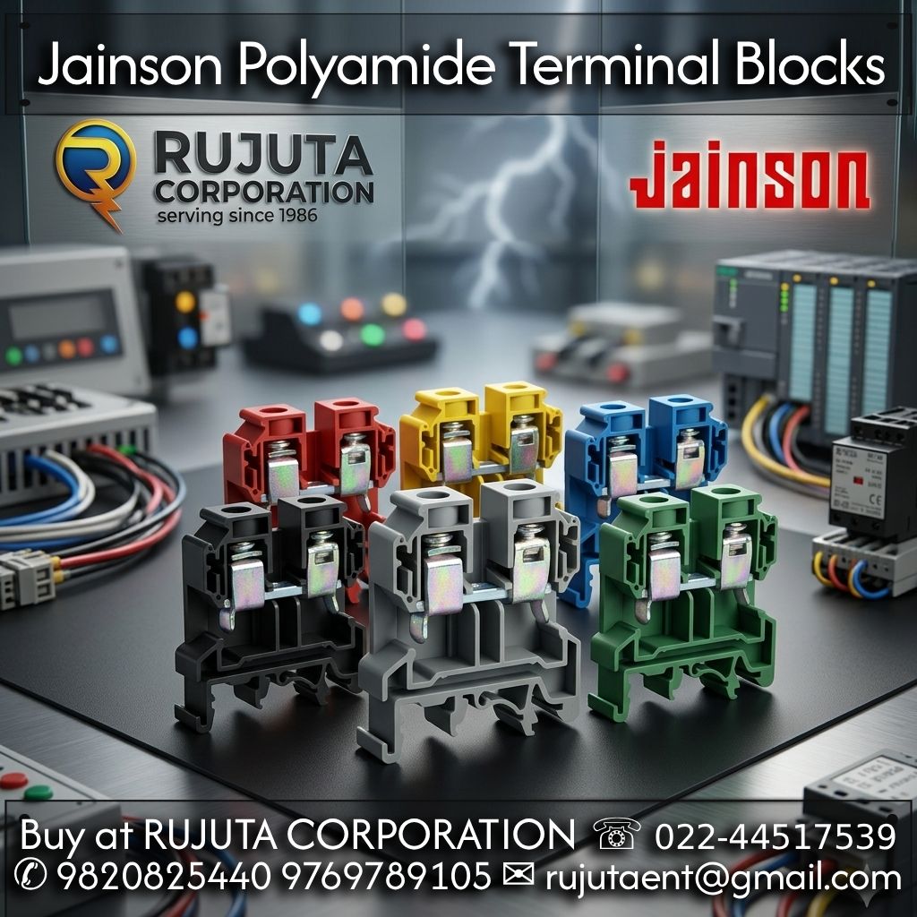 JKUT6 – 6 sq.mm Polyamide Terminal block Screw type Manufacturer in India Best No#1 Rujuta Corporation
